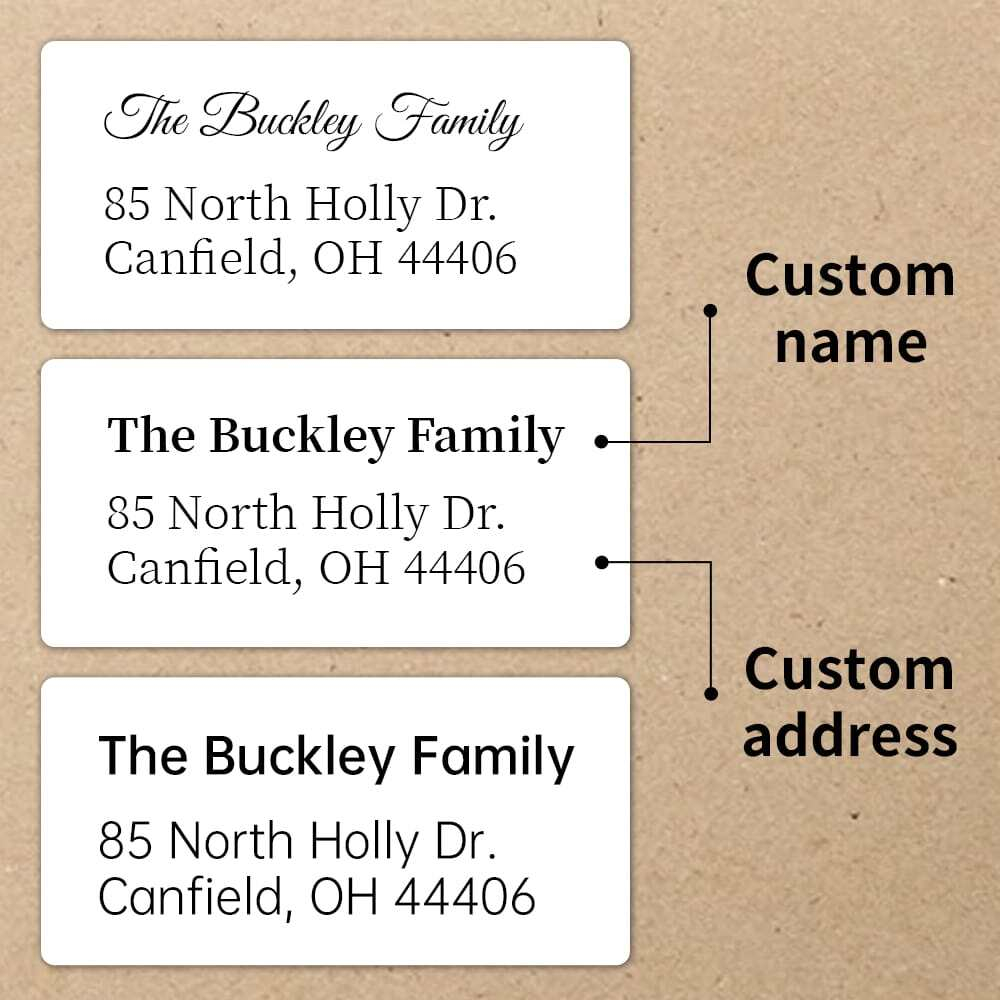 Custom White Personalized Retu - Address Home Office recension och pris
