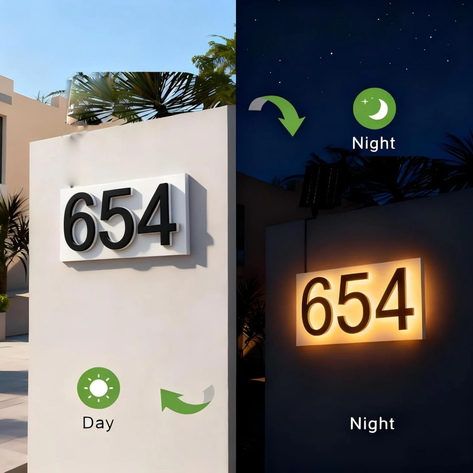Modern Metal House Numbers,Cus - Address Home Office recension och pris