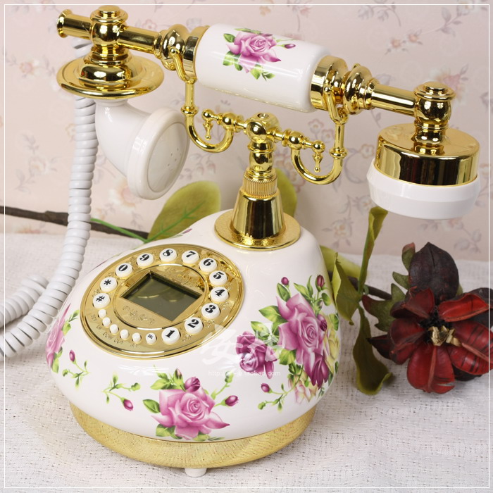 Corded Telephone Retro Landlin - Home Office Call Center recension och pris