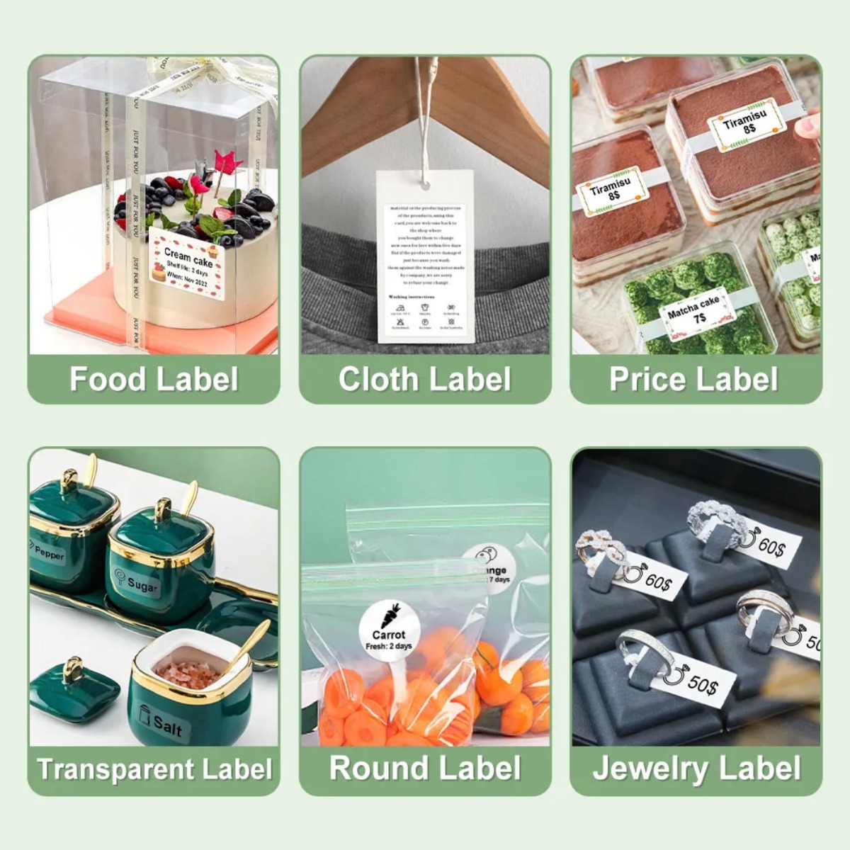 White Thermal Labels Self-Adhe - Address Home Office recension och pris