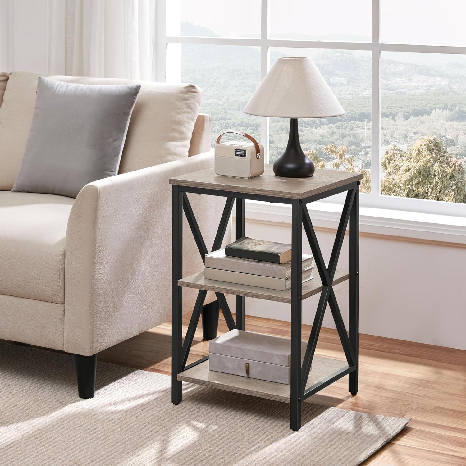 End Table Living Room, 3-Tier  - Home Office Industrial Design recension och pris