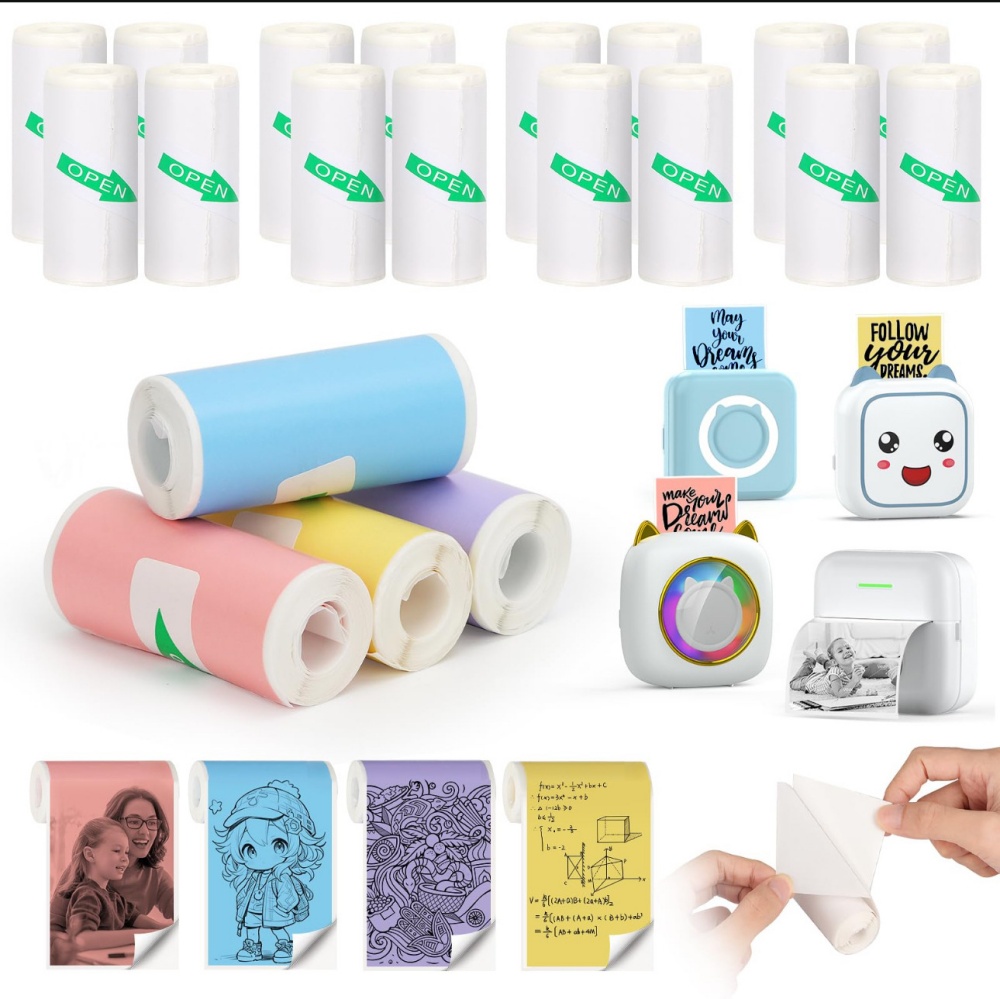 Thermal Paper MINI Printing Se - Label Maker Machine recension och pris