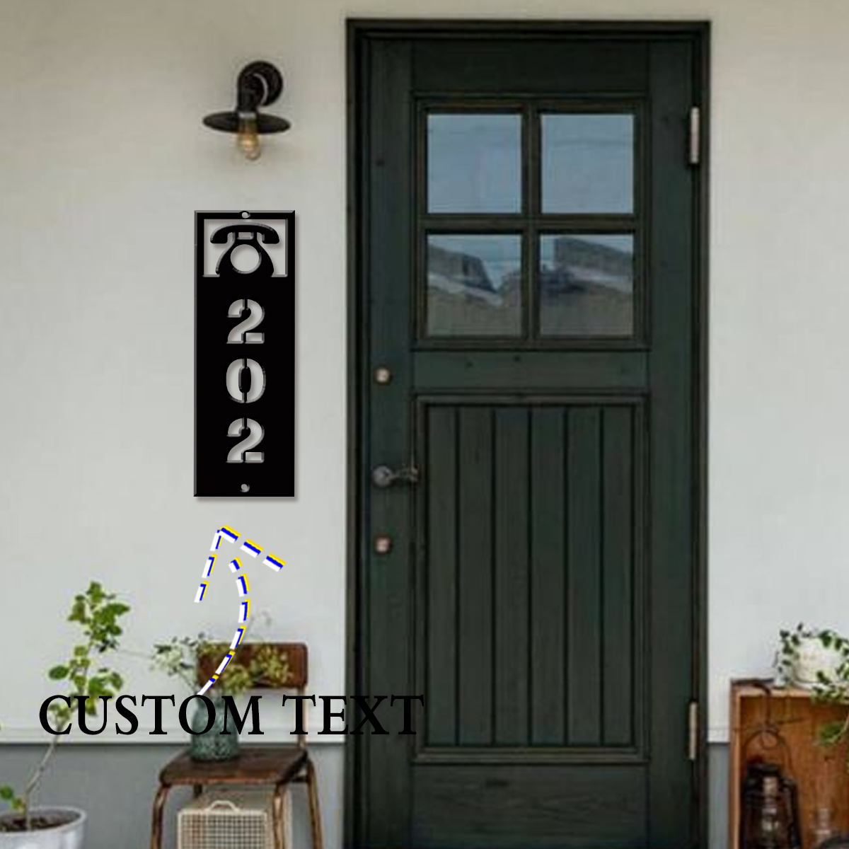 1Pc Custom modern Metal Street - Address Home Office recension och pris