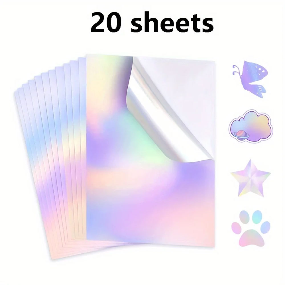 20 Sheets A4 Printable Hologra - Label Maker Machine recension och pris