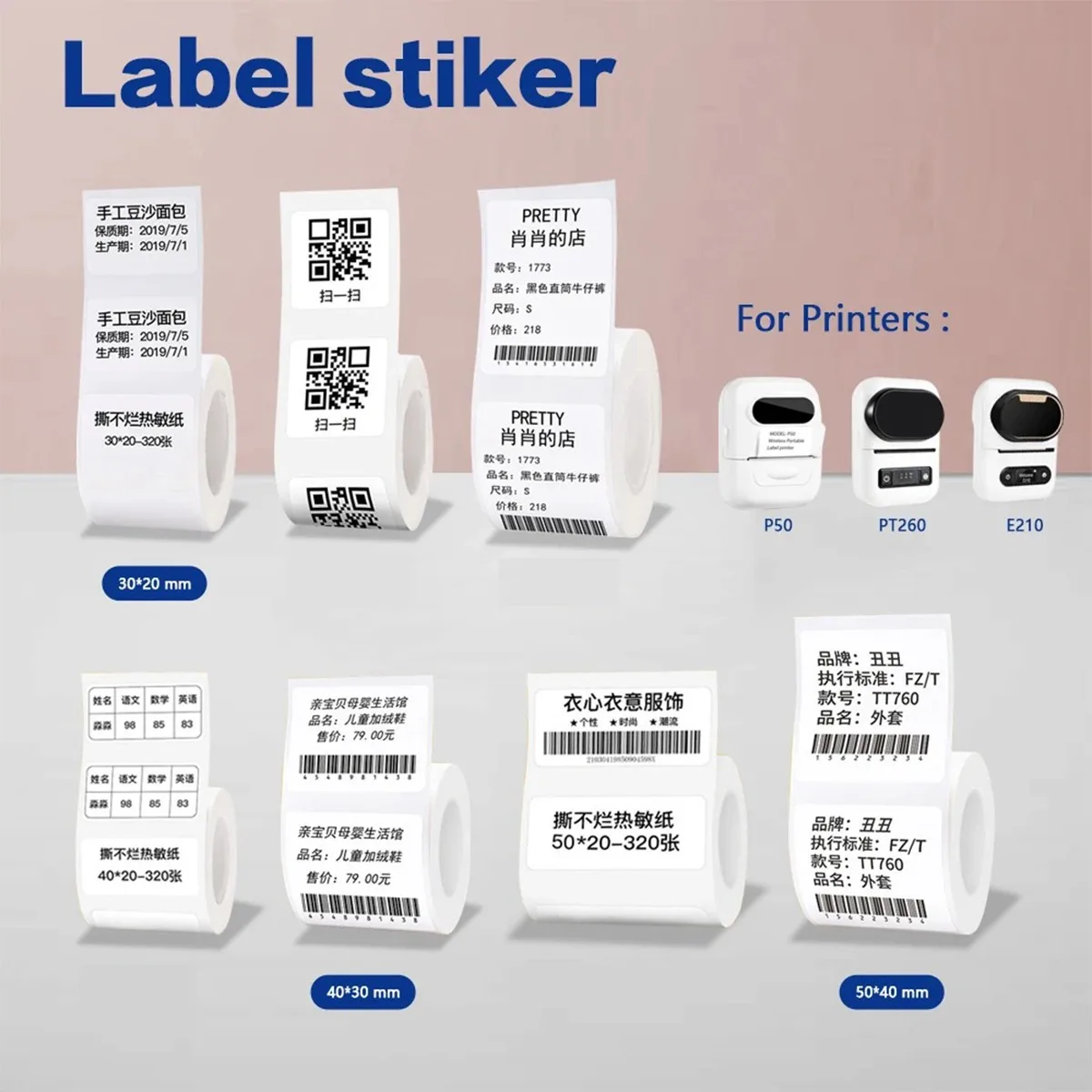 Thermal Sticker paper Thermal  - Label Maker Machine recension och pris
