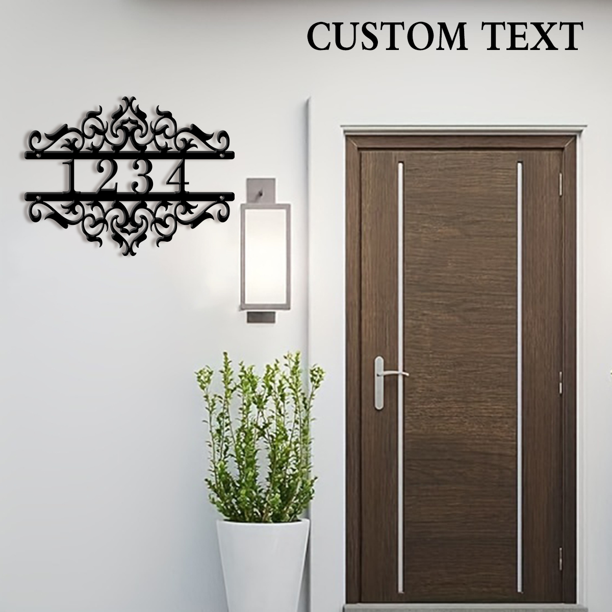 1Pc Custom heart Metal Door St - Address Home Office recension och pris