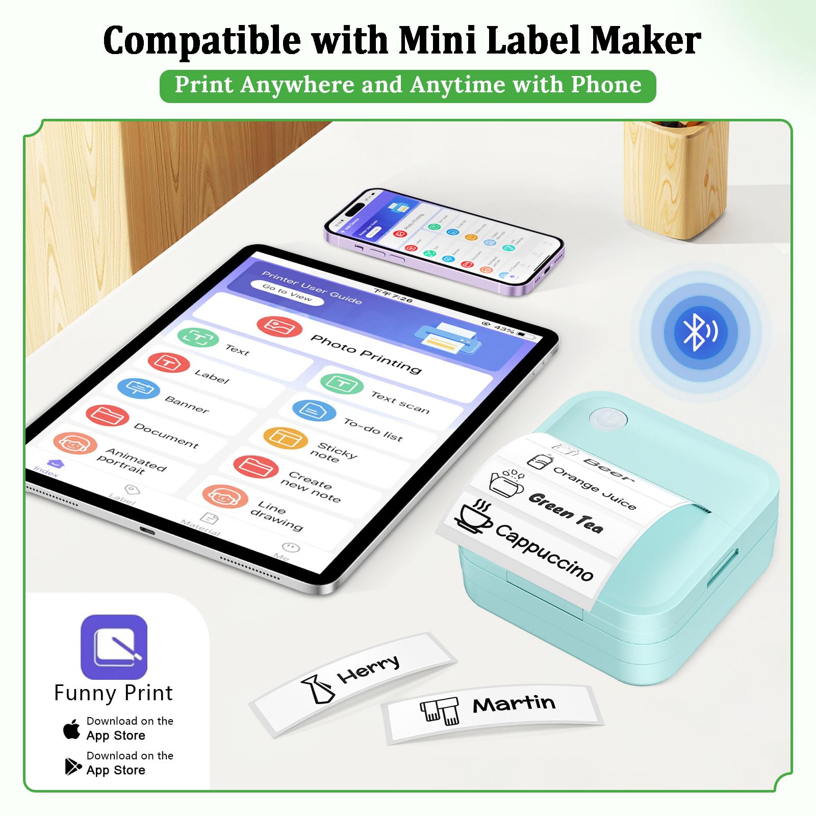 Mini Sticker Printer Label - 5 - Label Maker Machine recension och pris