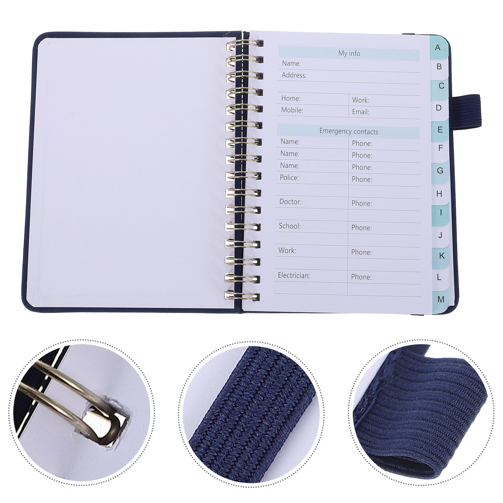 Hardcover Spiral Address Phone - Address Home Office recension och pris
