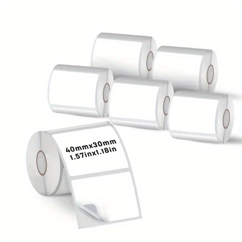 6 Rolls 40x30mm Thermal Label  - Label Maker Machine recension och pris